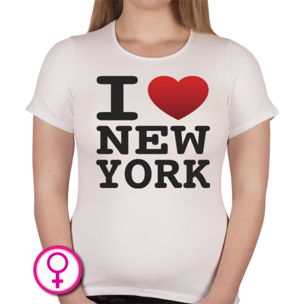 Dames T shirt I love New York